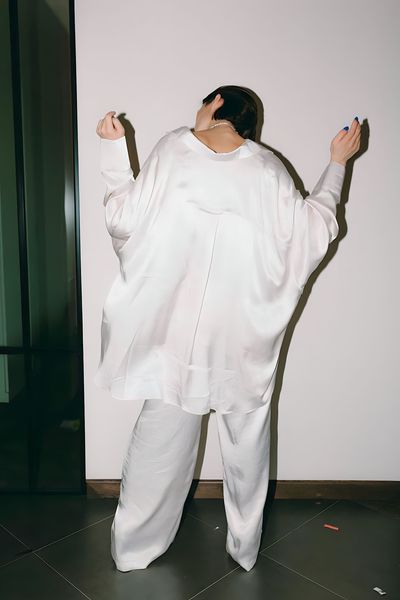піжамний костюм вільного крою - milk FW227 фото