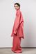 oversized linen shirt - coral, One Size