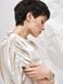viscose dress with open back and flashlight sleeves - milk, XL
