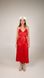 dress with an open back and a decorative belt - red, One Size