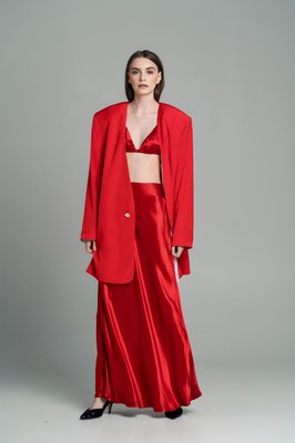 viscose "sense" blazer - red, One Size