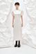 сукня з віскози з відкритою спиною та рукавами-ліхтариками - молочна FW210-1 фото 2