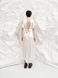 сукня з віскози з відкритою спиною та рукавами-ліхтариками - молочна FW210-1 фото 3