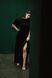 сукня з віскози з рукавами-ліхтариками - чорна FW210-2 фото 2