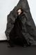 однобортний оверсайз блейзер із віскози  - чорний FW211 фото 4