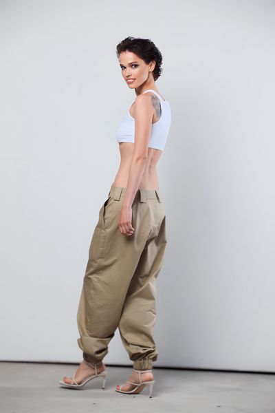 cargo trousers - beige, One Size