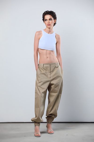 cargo trousers - beige, One Size